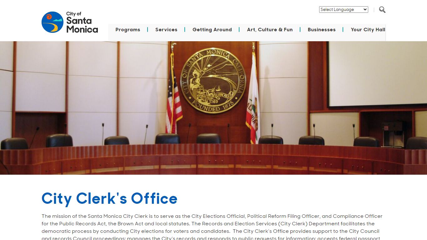 City Clerk's Office - Santa Monica